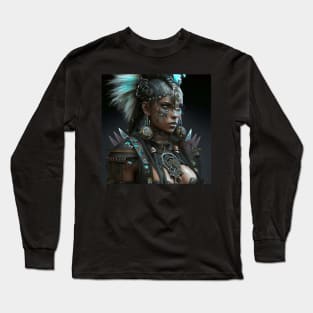 Native American Woman Android Long Sleeve T-Shirt